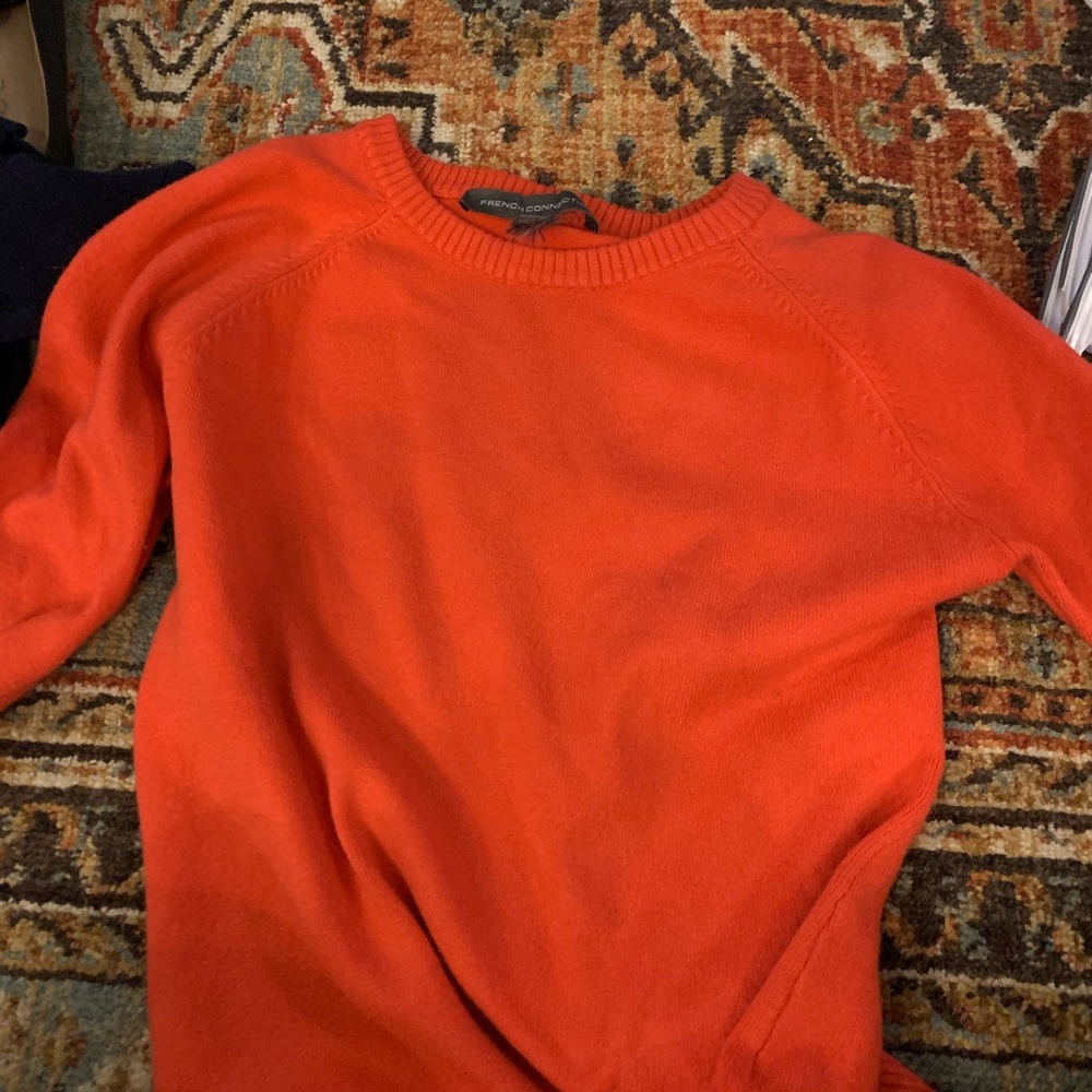 French connection medium orange sweater